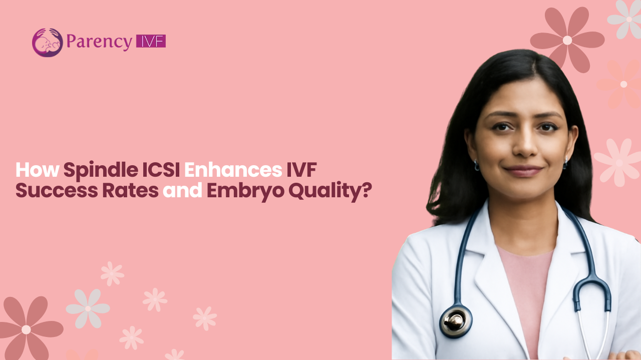 Female fertility specialist in white coat with stethoscope, Parency IVF's focus on Spindle ICSI and IVF success rates
